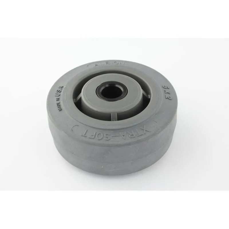 WHEEL, 05.0D 2.00W 0.75B, GRAY, W/ BSHG POUR AUTOLAVEUSE TENNANT